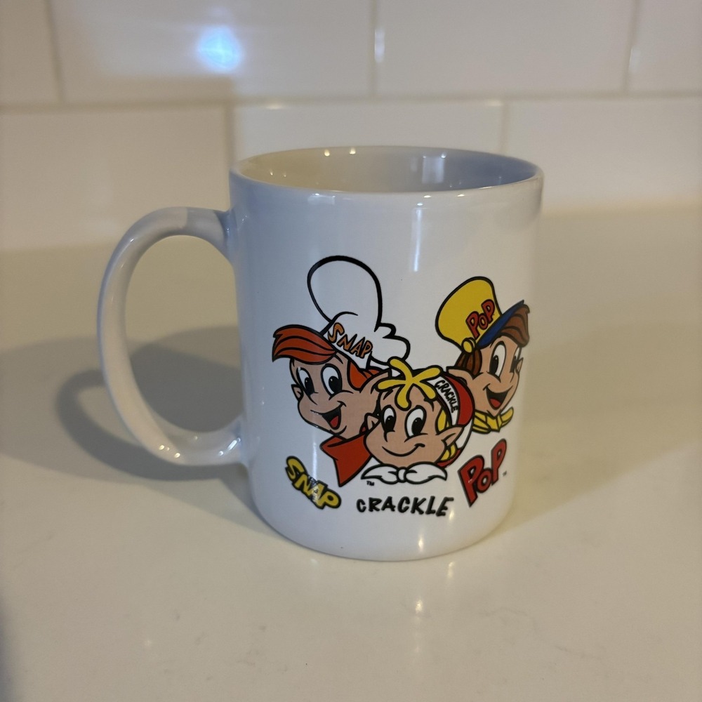 Vintage 2001‎ Houston Harvest Rice Krispies Ceramic Coffee Mug Snap Crackle Pop